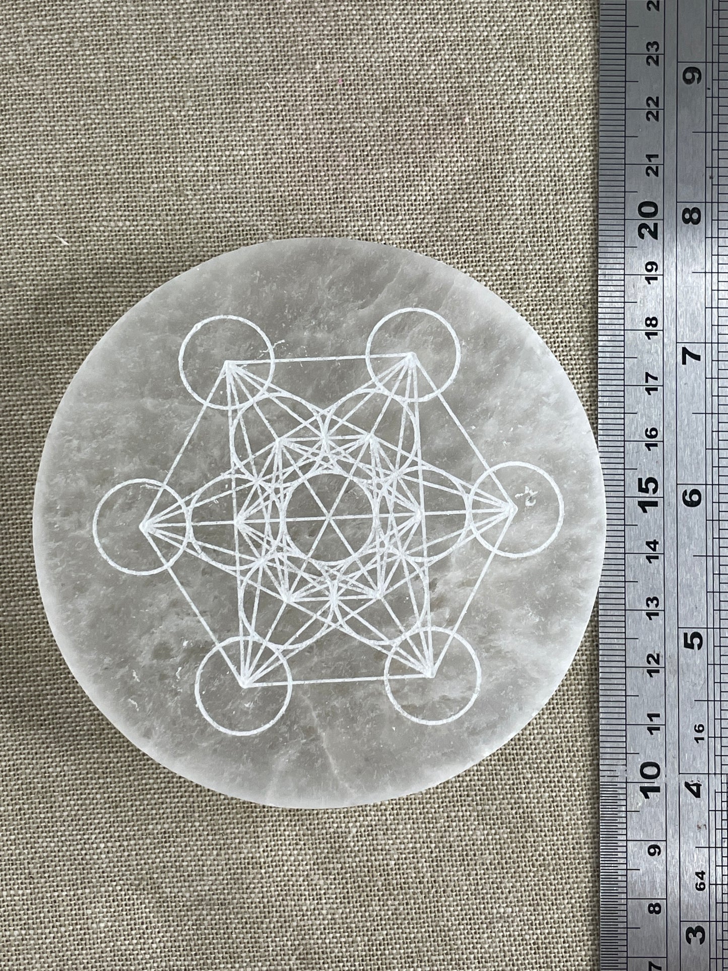Engraved Selenite plate