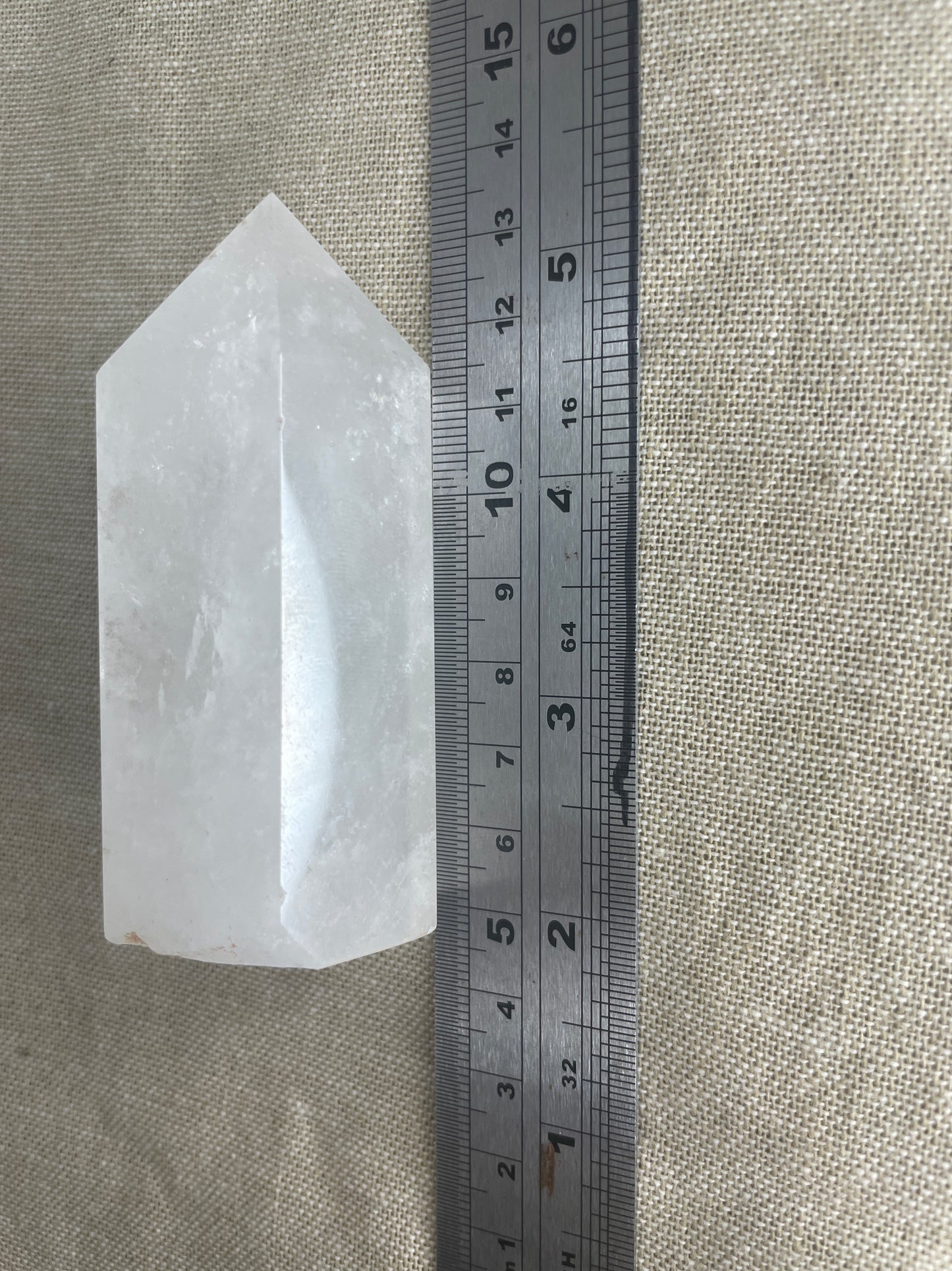 Clear quartz tower