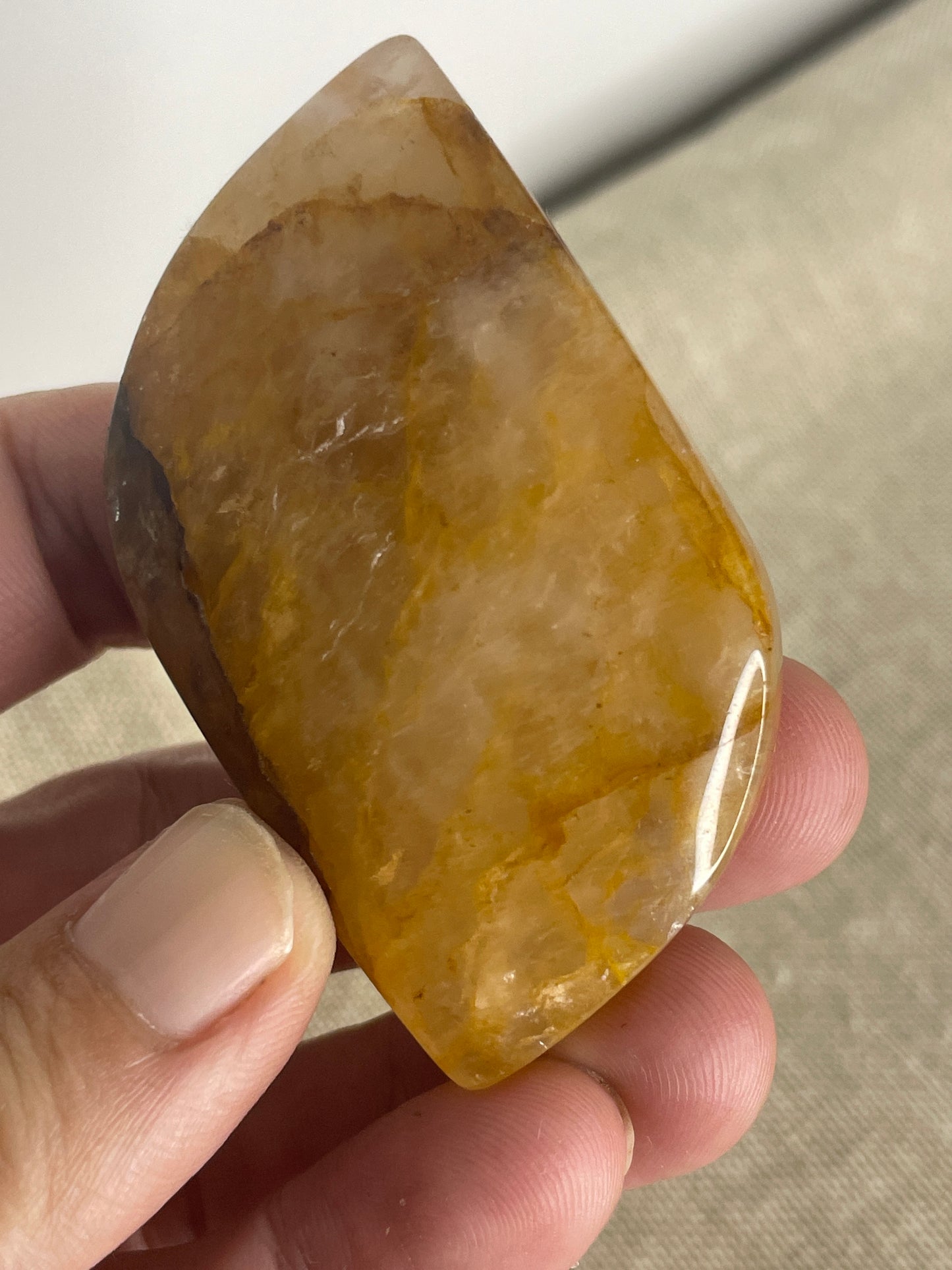 Golden healer palm stone