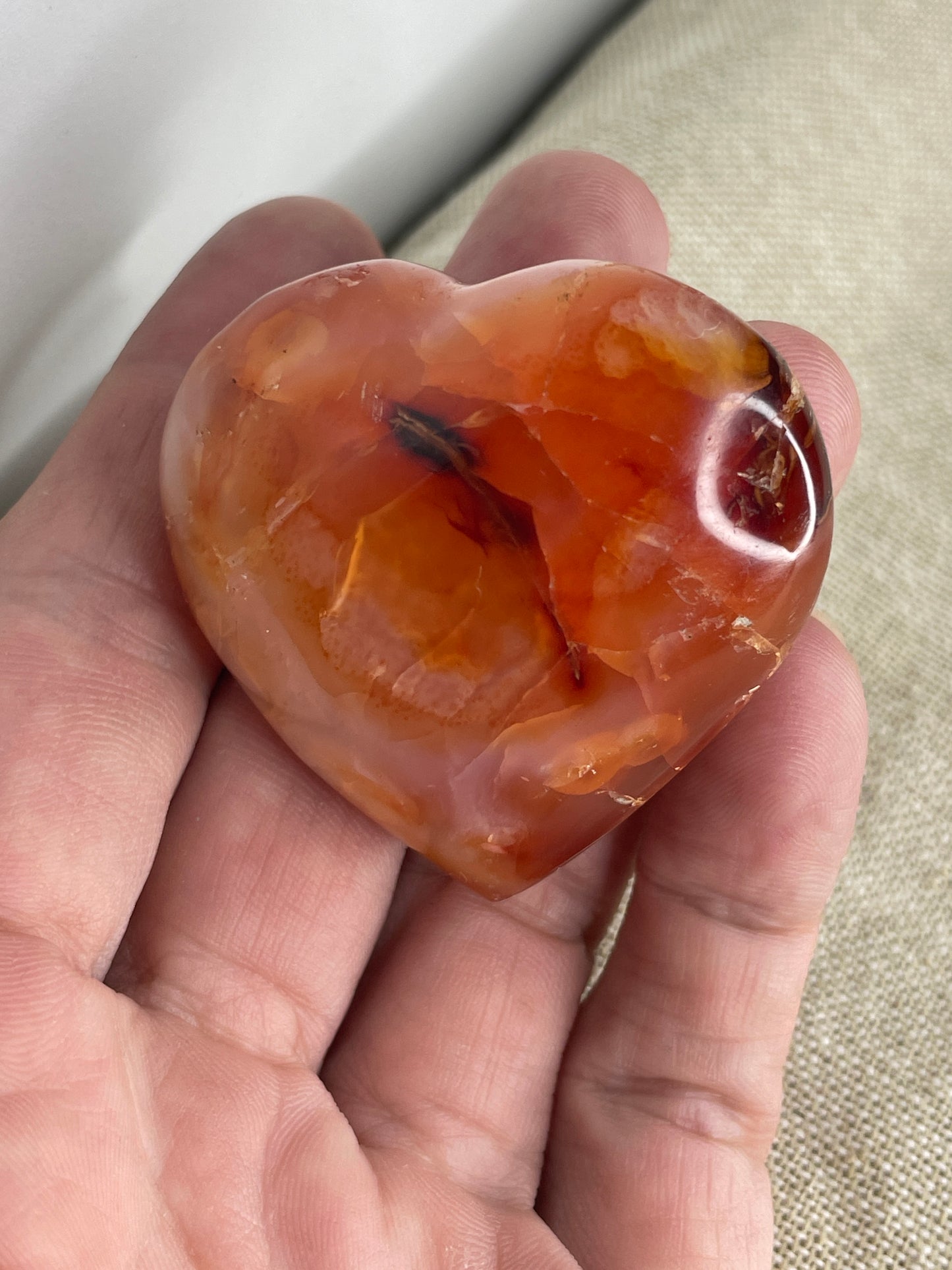 Carnelian heart