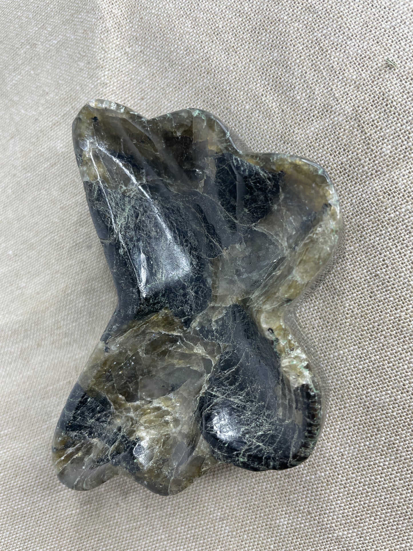 Labradorite butterfly bowl