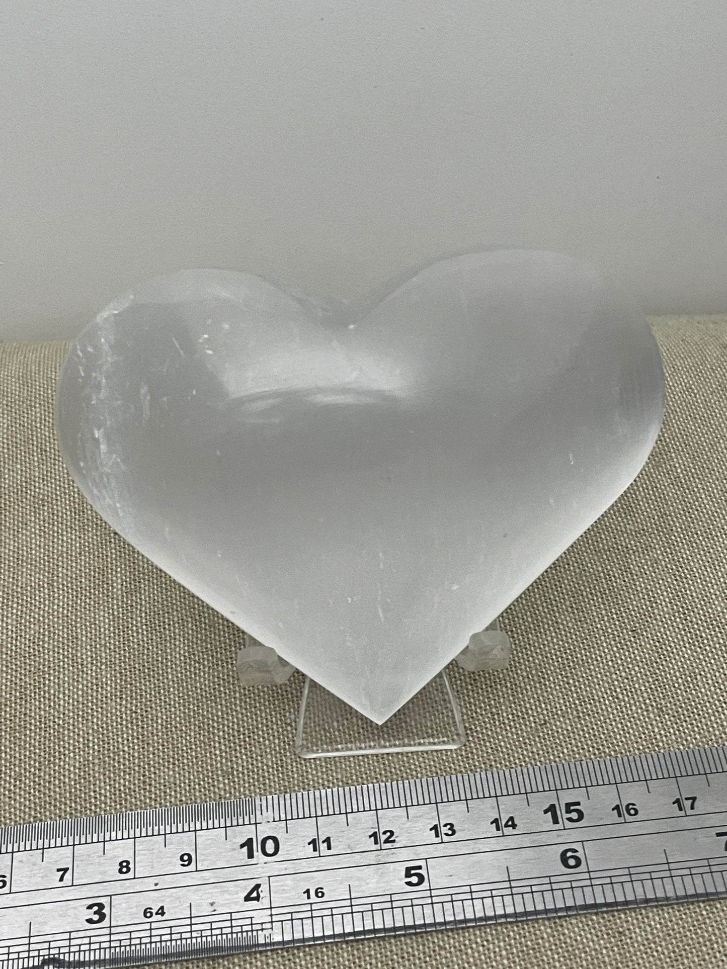 Selenite heart 10cm