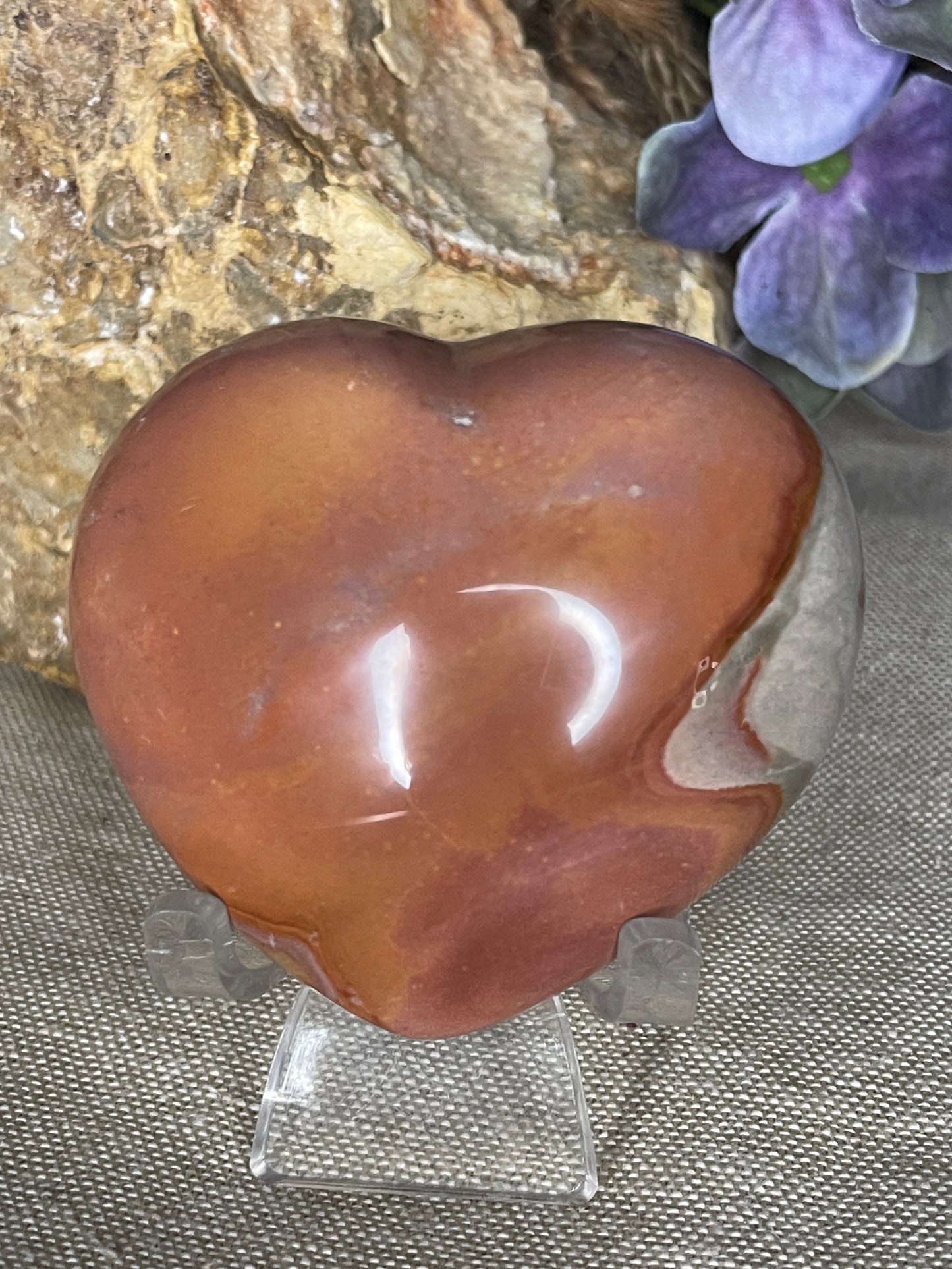 Polychrome Jasper heart