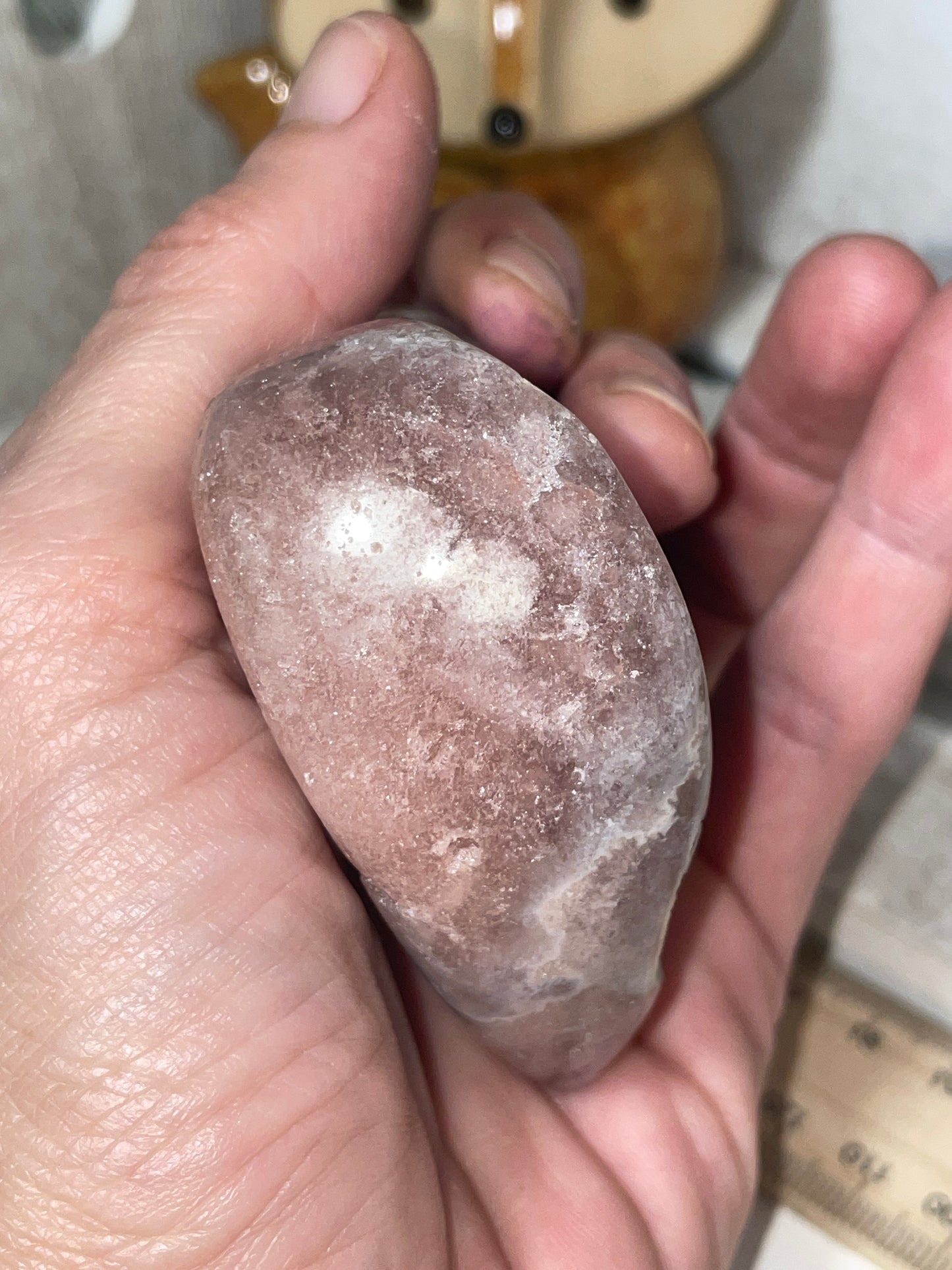 Pink amethyst heart (2)