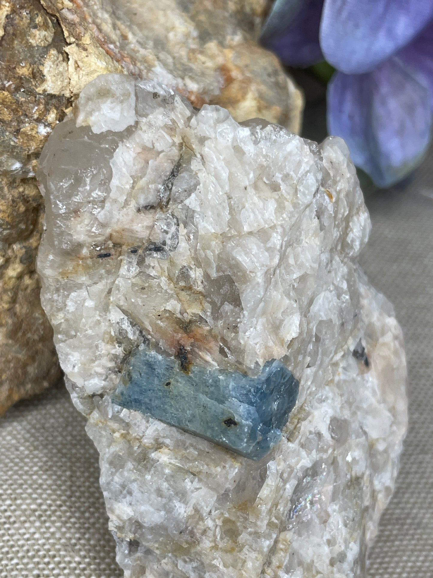 Aquamarine in matrix