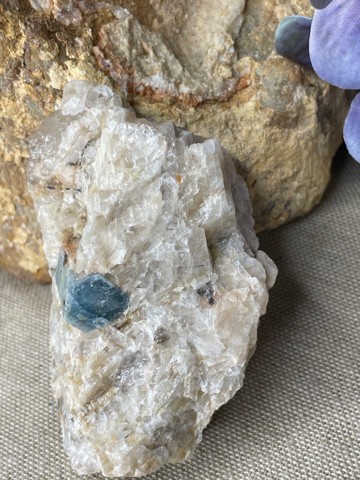 Aquamarine in matrix