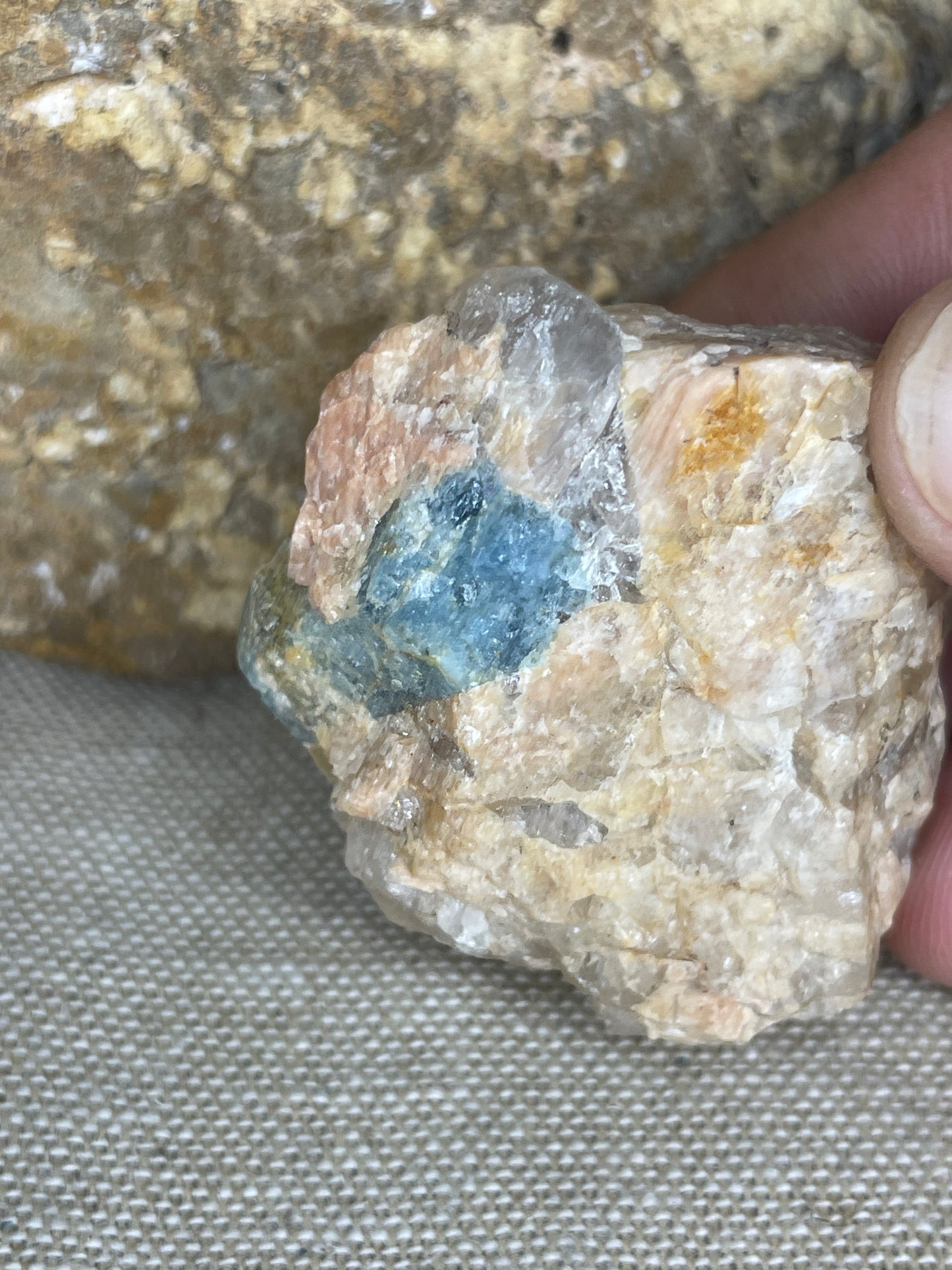 Aquamarine in matrix