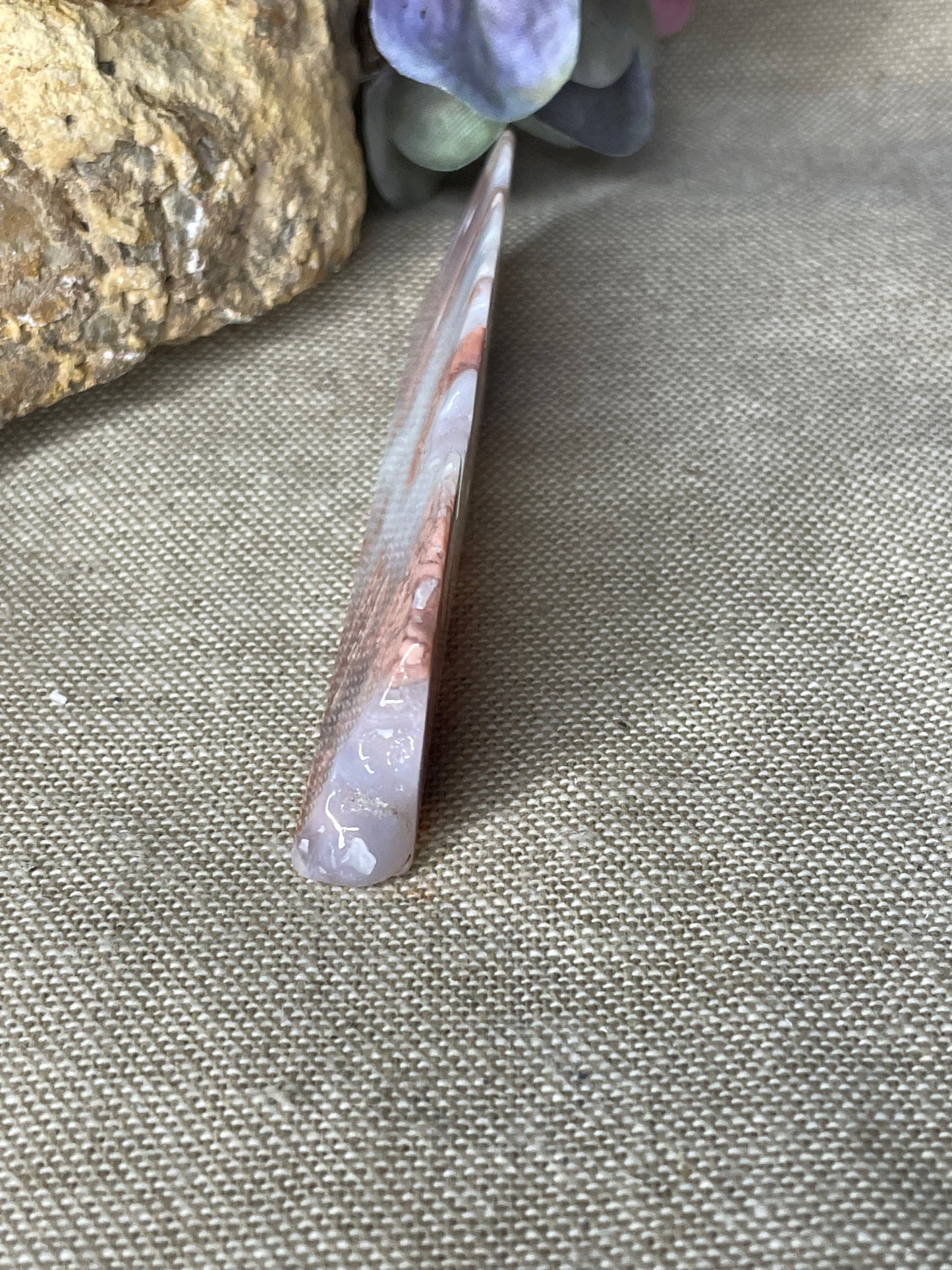 Pink agate freeform