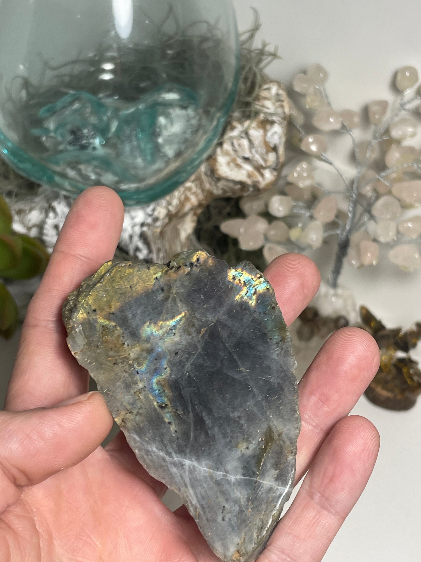 Labradorite polished faced rough
