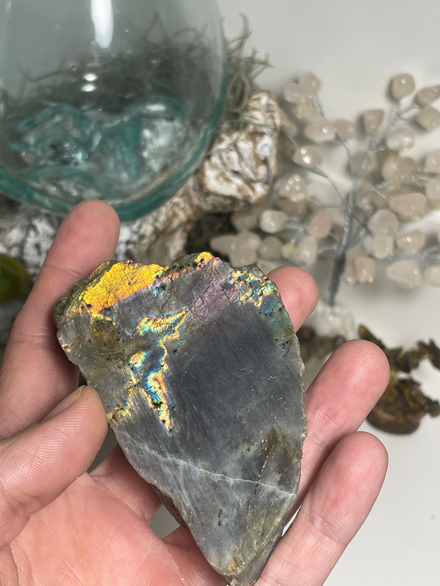 Labradorite polished faced rough