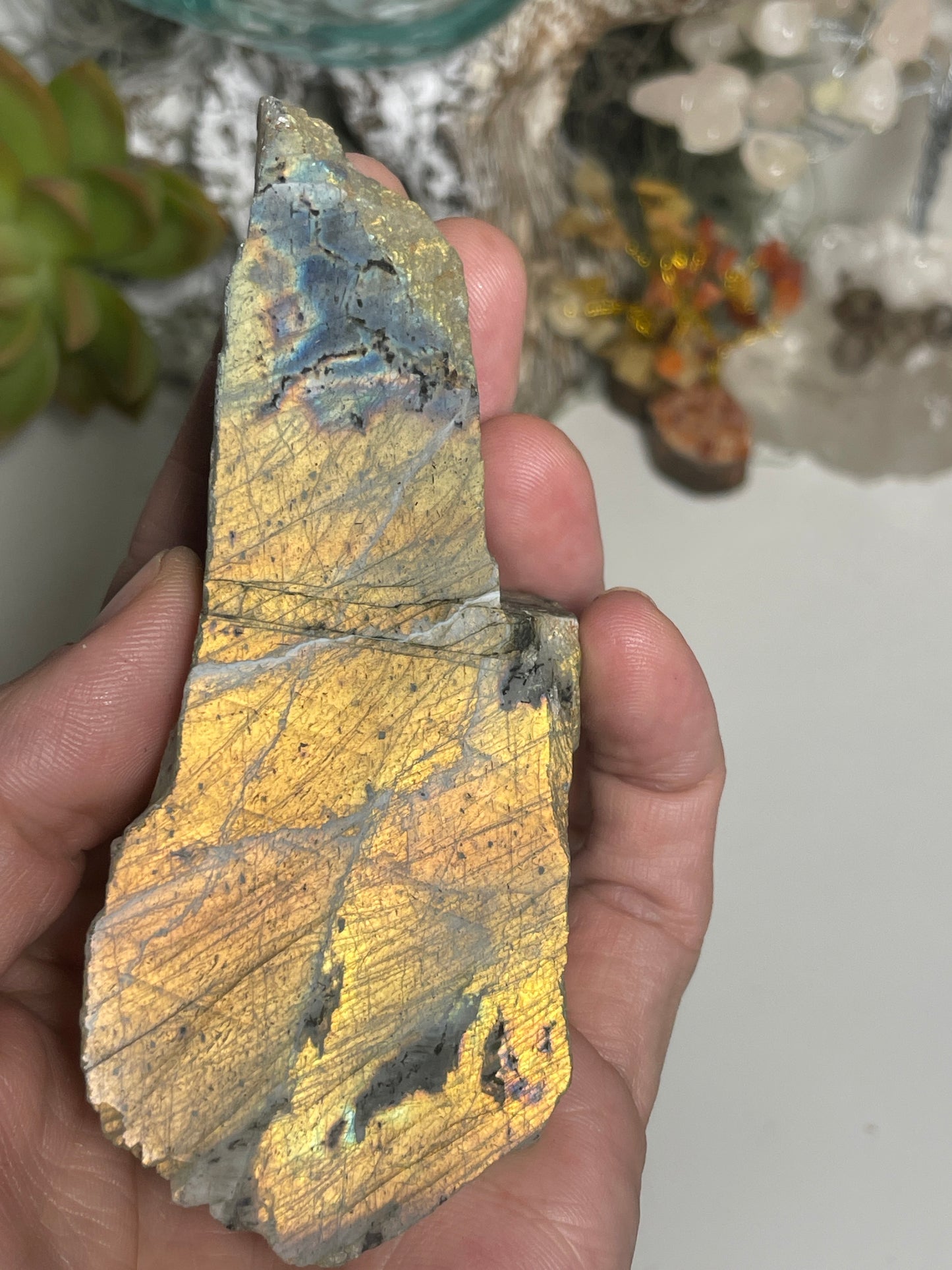 Labradorite polished faced rough