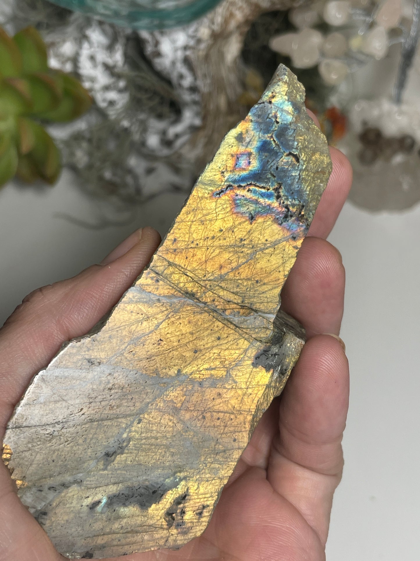 Labradorite polished faced rough