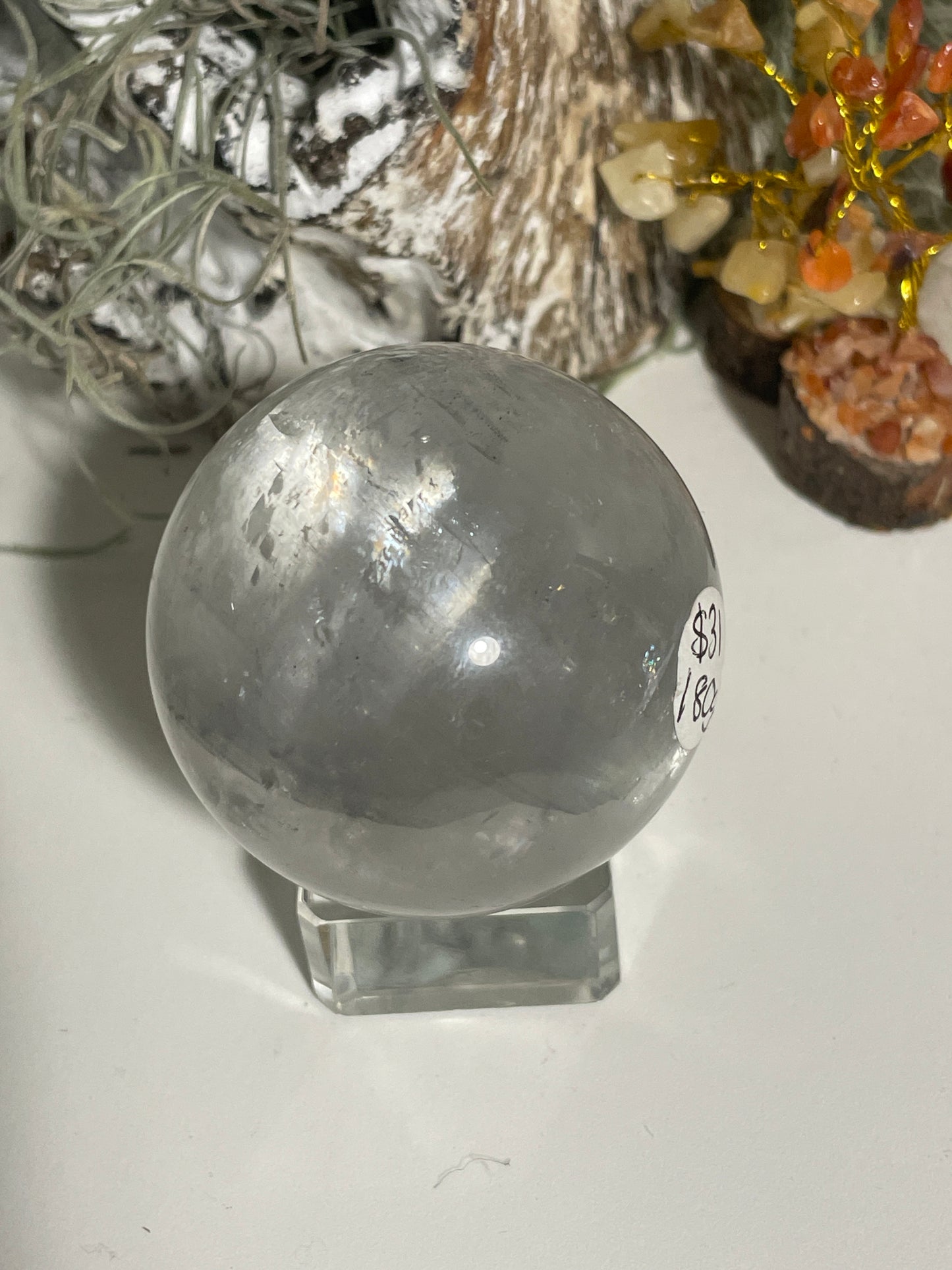 Optical calcite sphere
