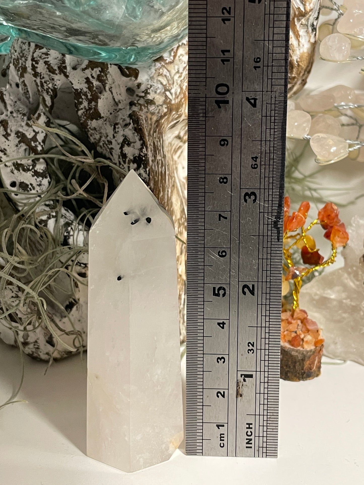 Tourmalated quartz tower