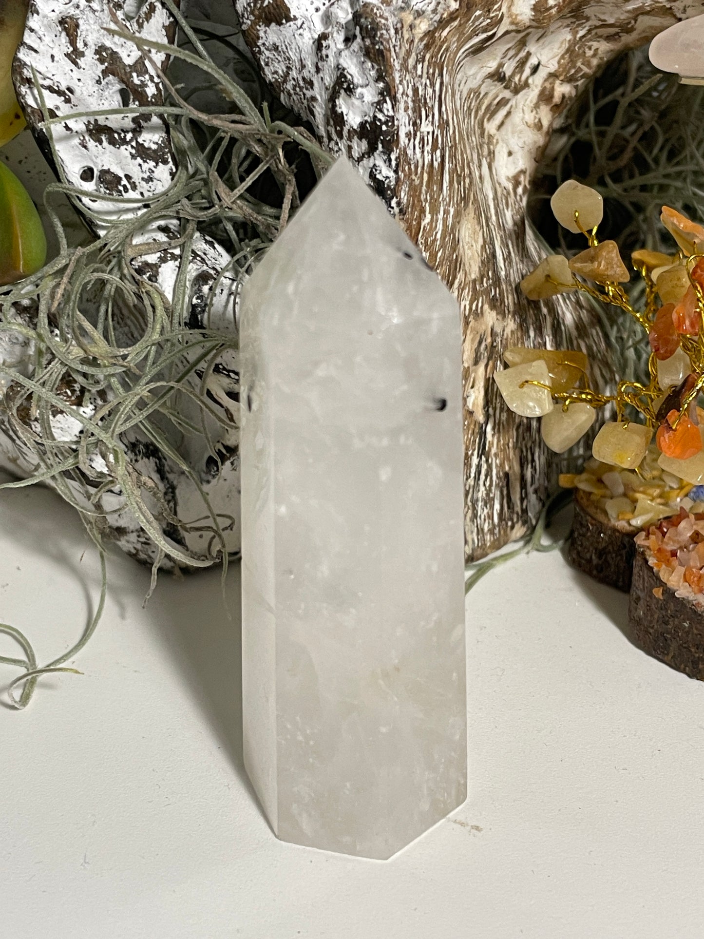 Tourmalated quartz tower