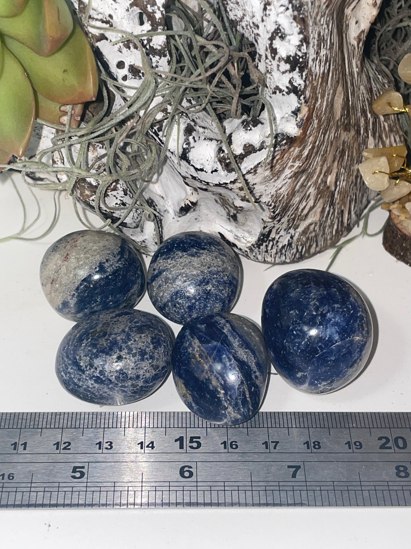 Sodalite tumble stones