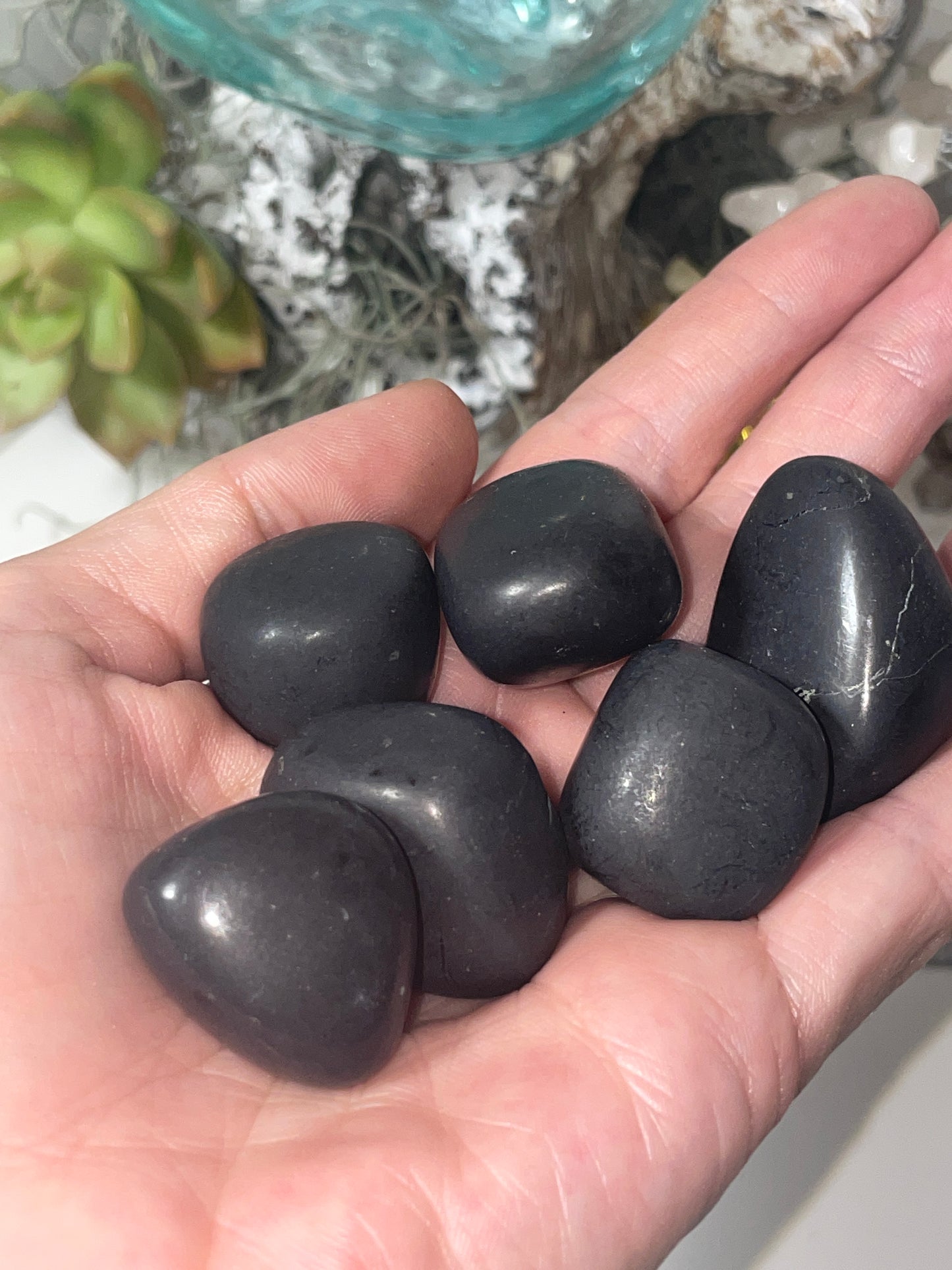 shungite tumbled stones