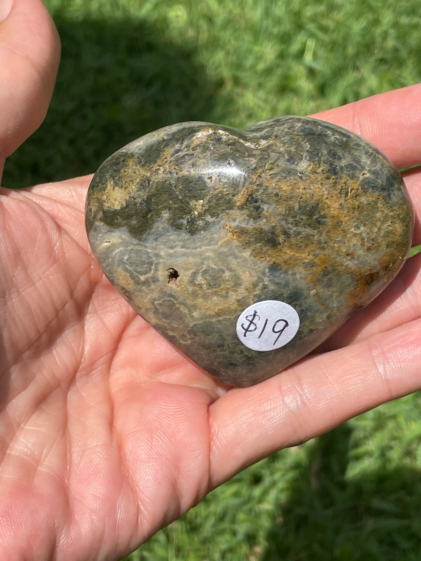 Ocean Jasper Heart