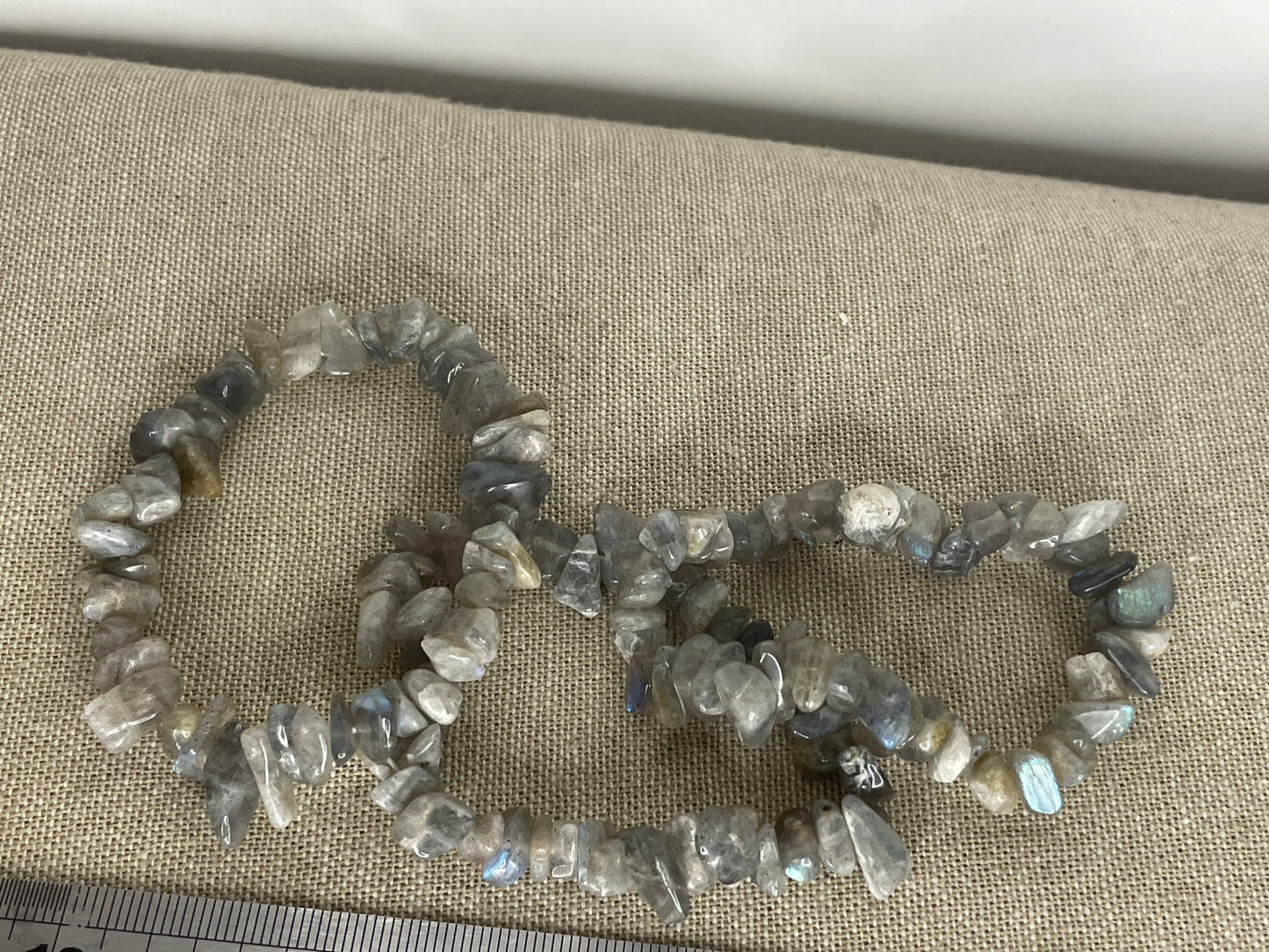 Labradorite chip bracelet