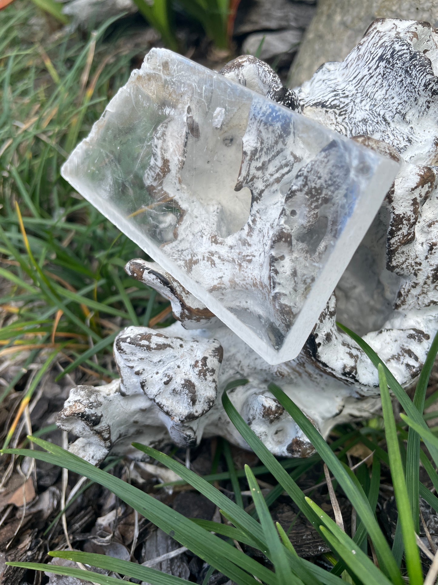 Real selenite slab