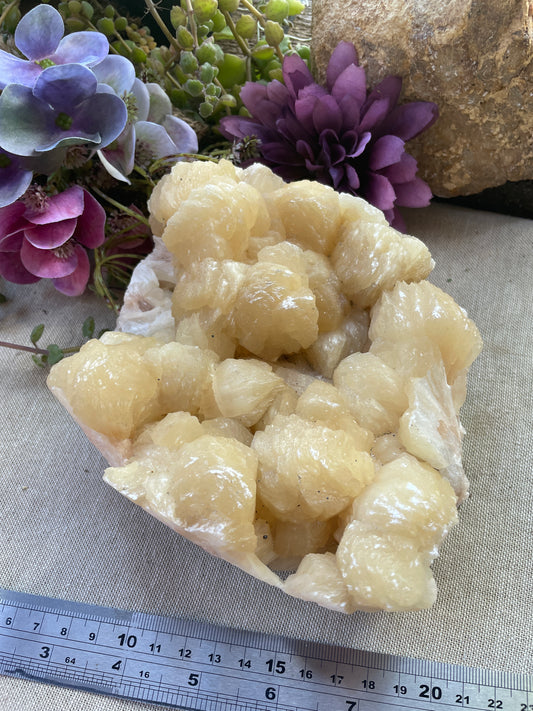 Stilbite cluster peach