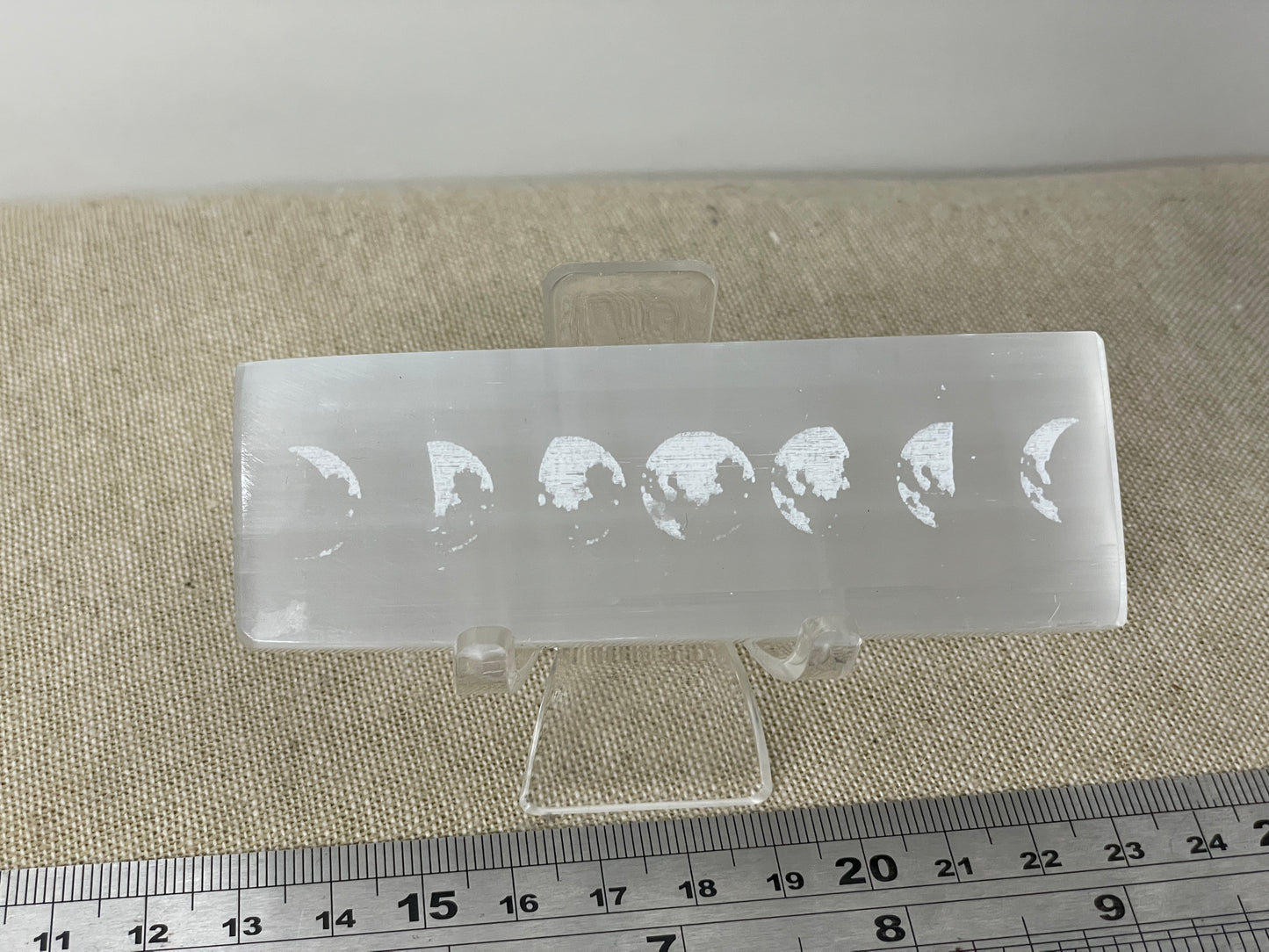 Moon phase selenite tile