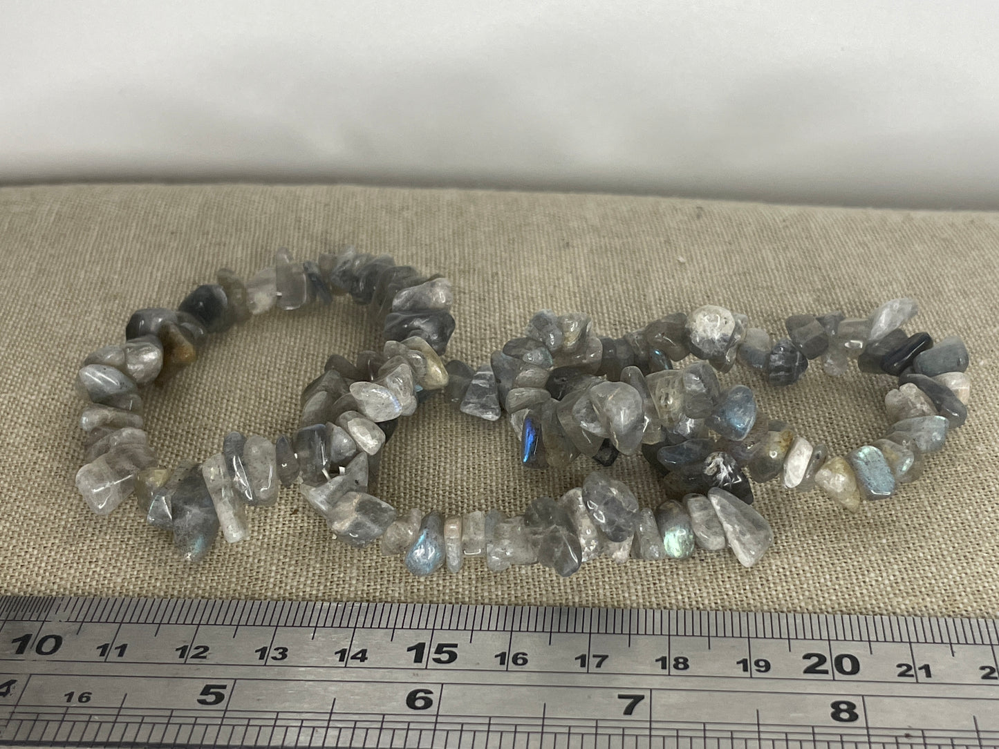 Labradorite chip bracelet