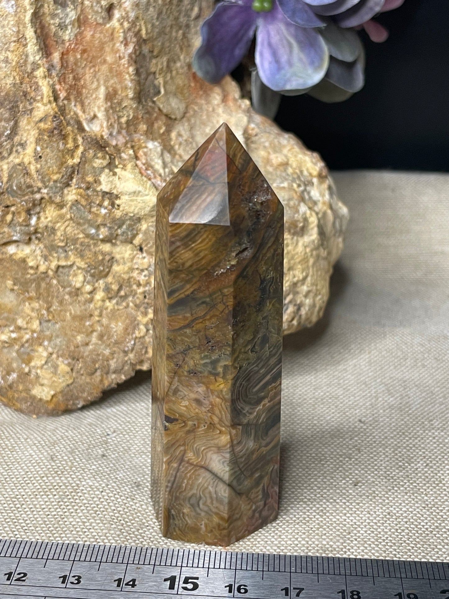 Petrified wood / fossilised timber tower