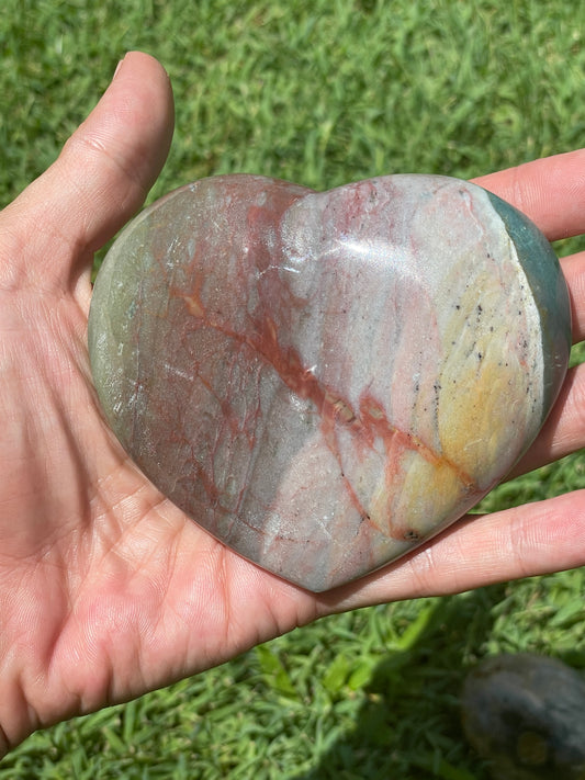 Ocean Jasper Heart