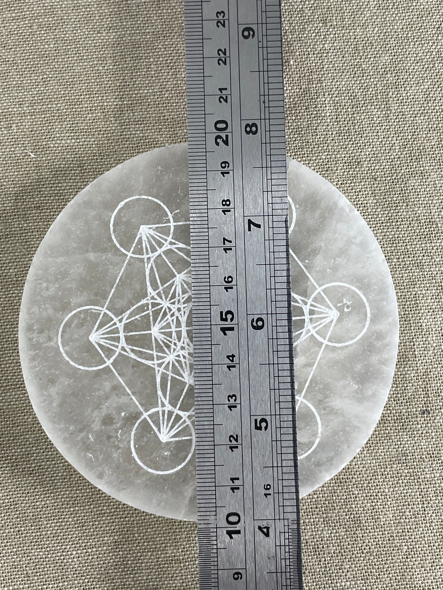 Engraved Selenite plate