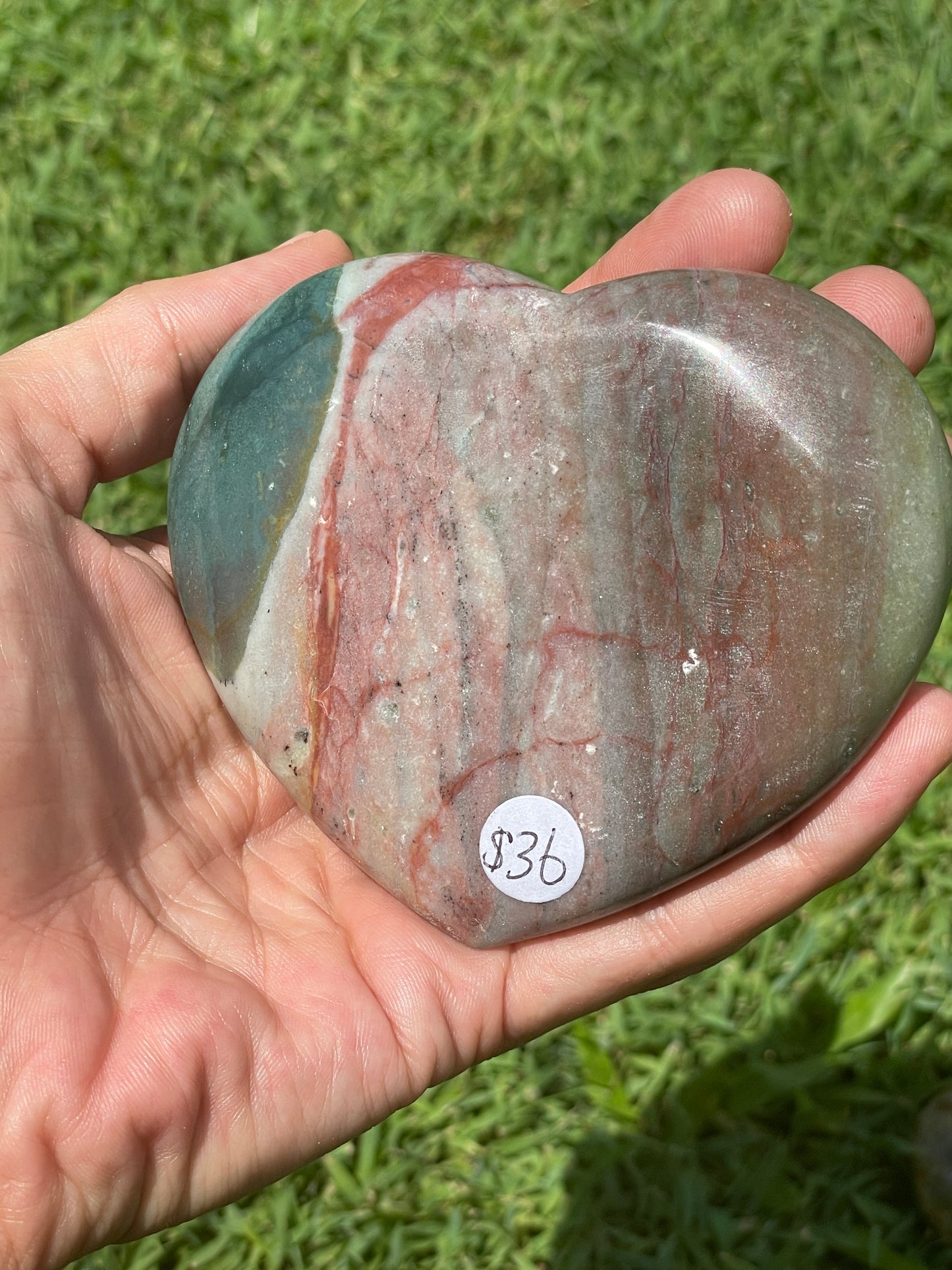 Ocean Jasper Heart