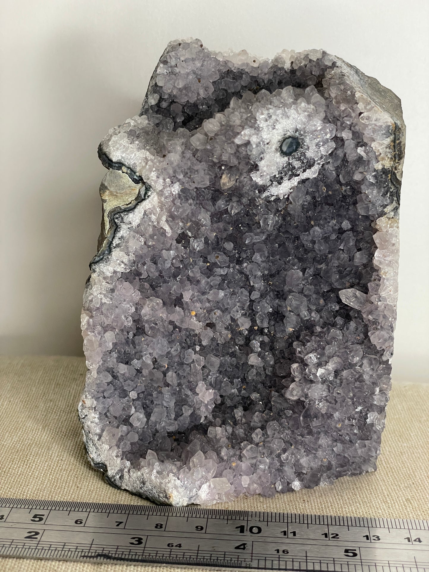 Amethyst cut base cluster