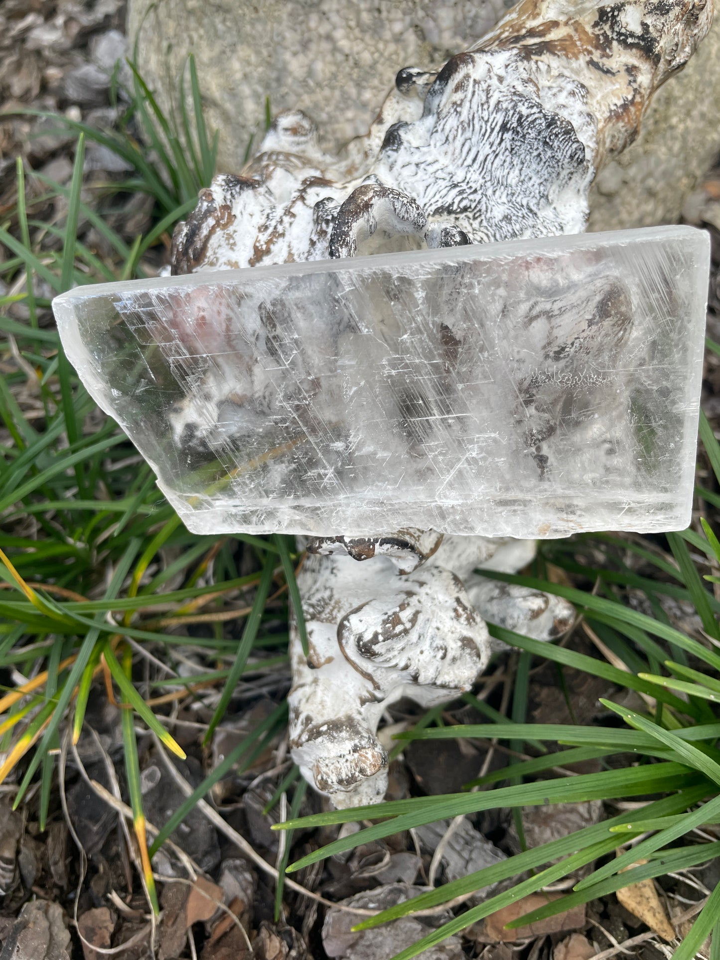 Real selenite slab