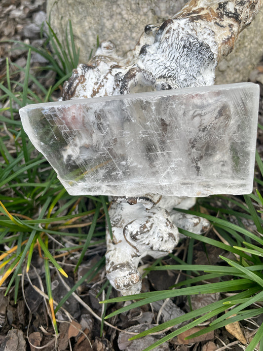 Real selenite slab