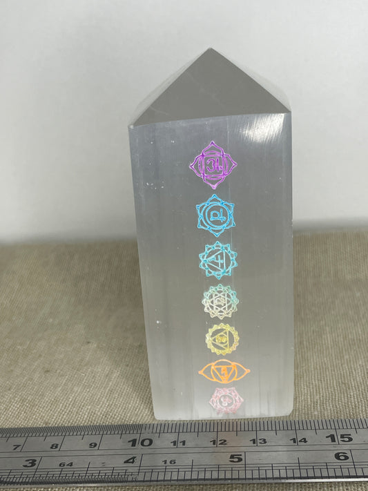 Chakra selenite point