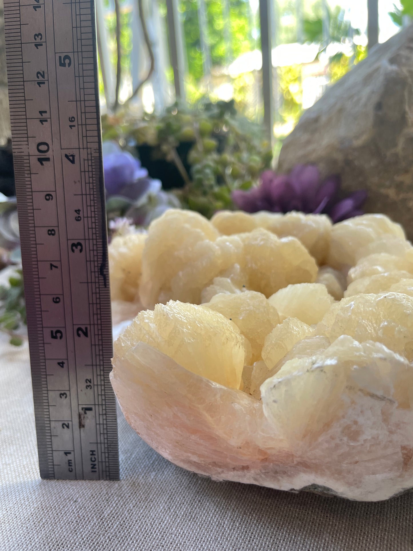 Stilbite cluster peach