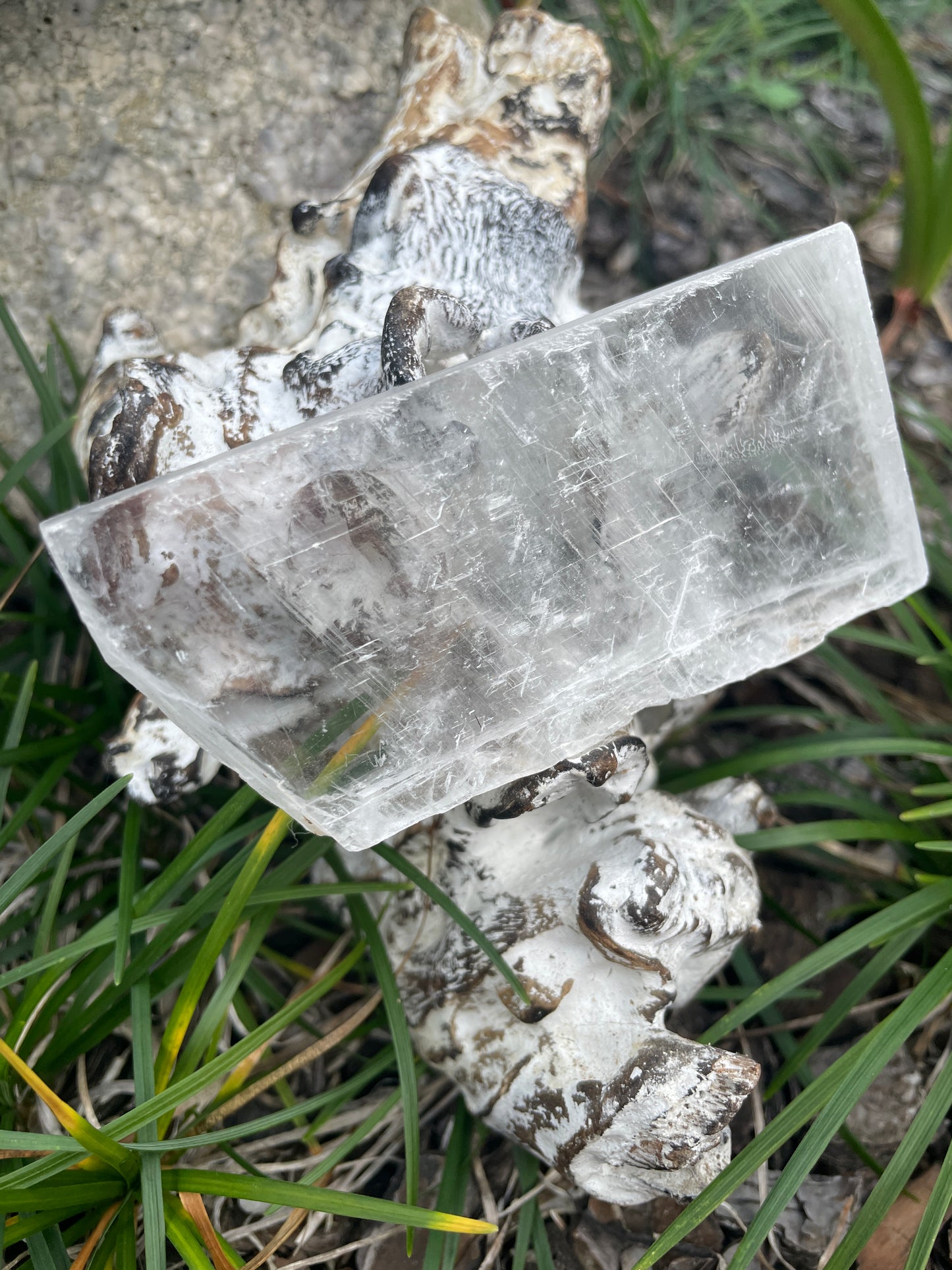 Real selenite slab