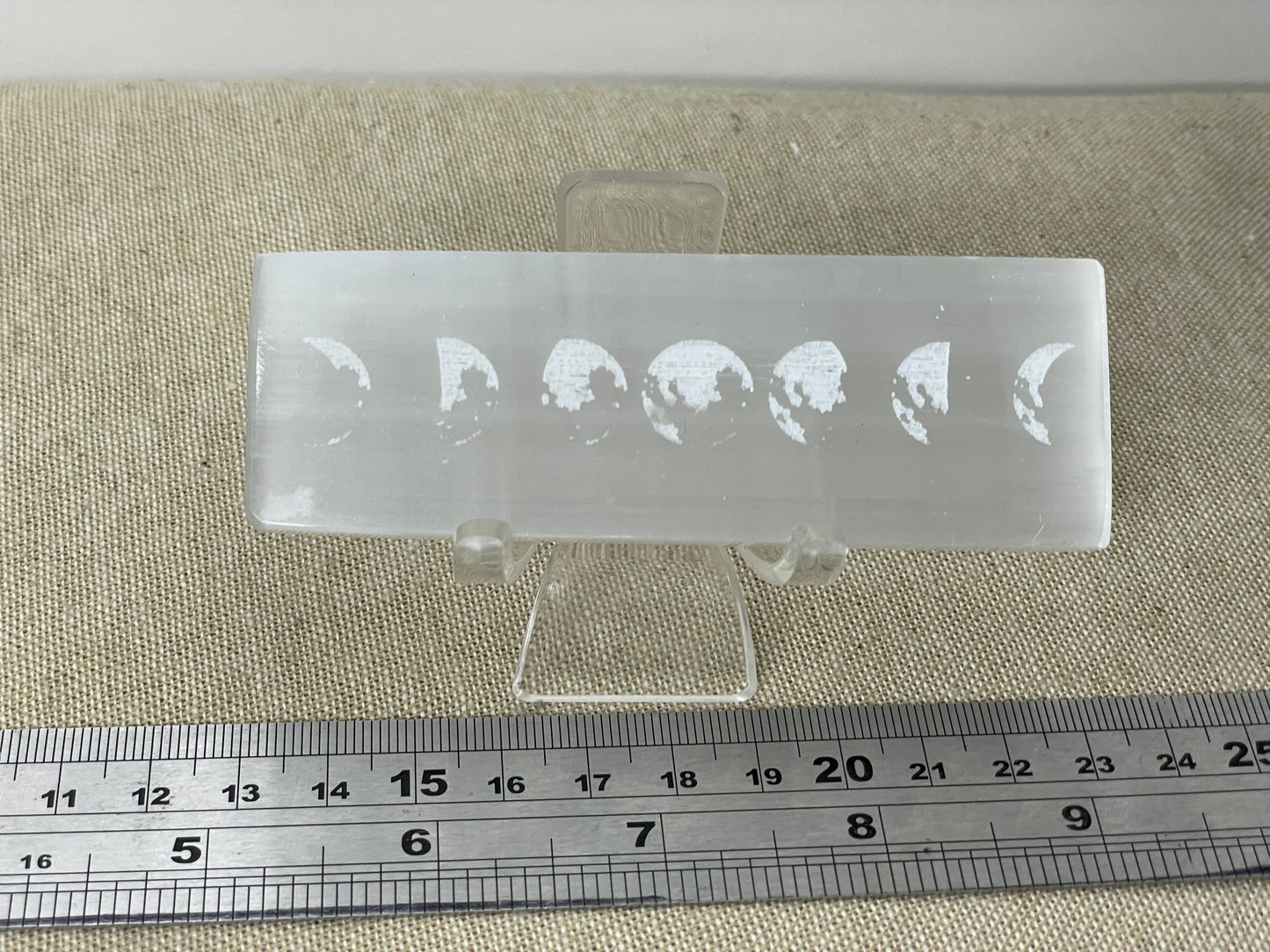Moon phase selenite tile