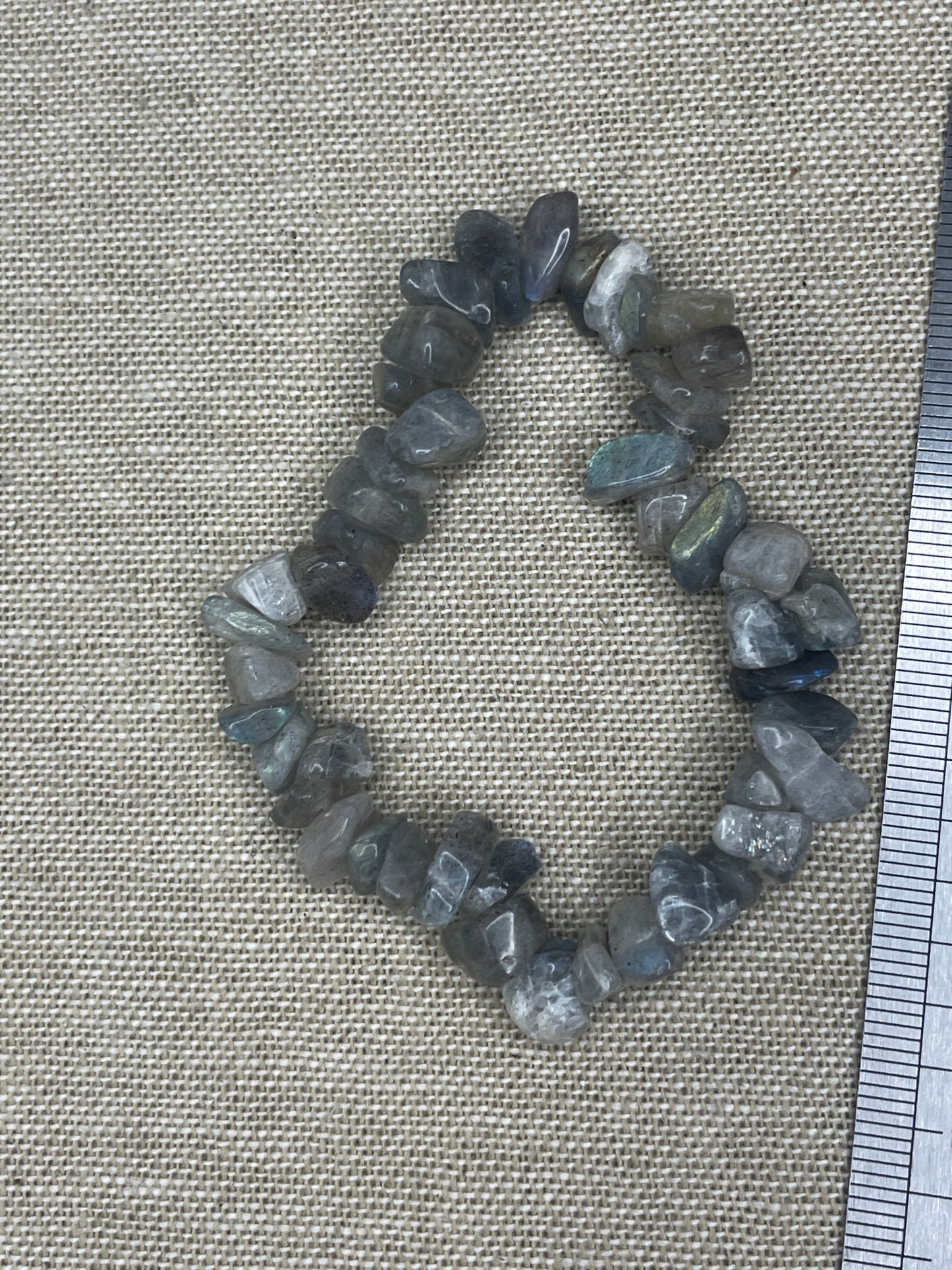 Labradorite chip bracelet