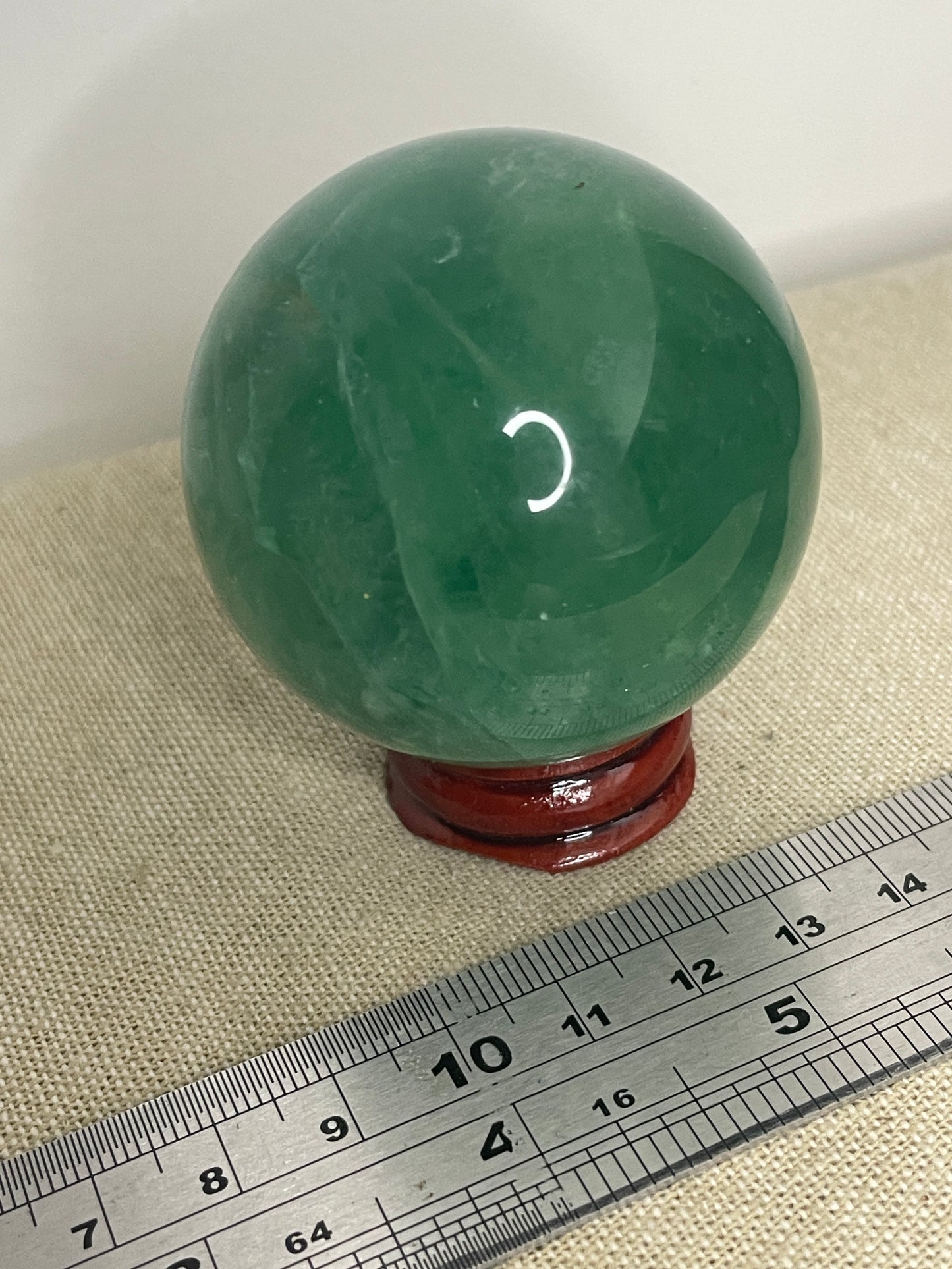 Green fluorite sphere