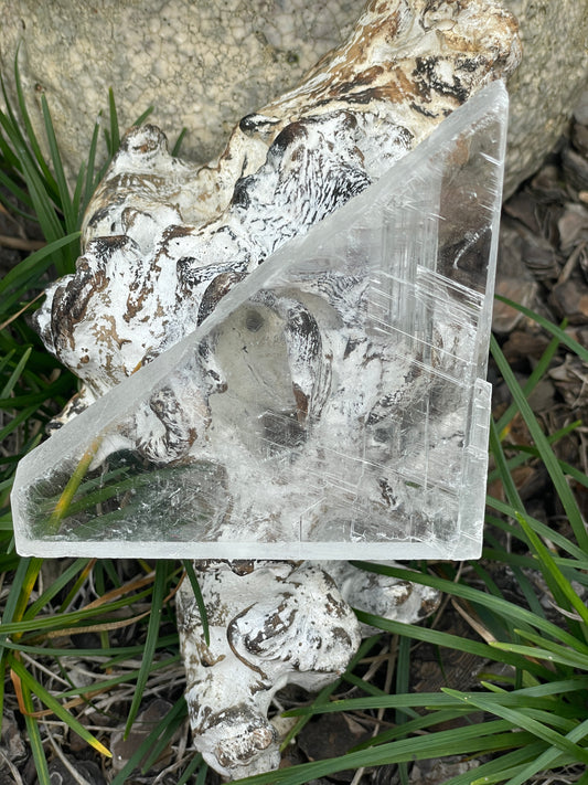 Real selenite slab