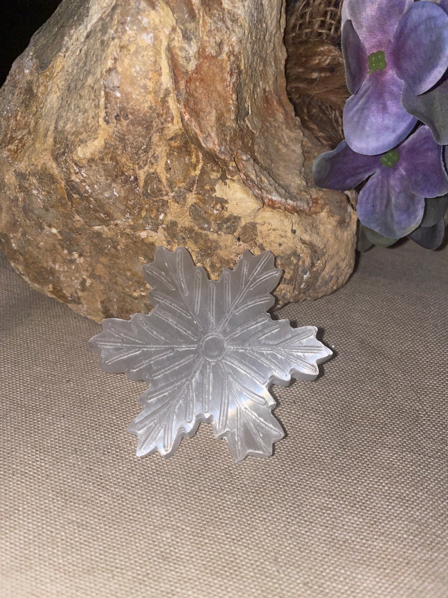 Selenite snowflake