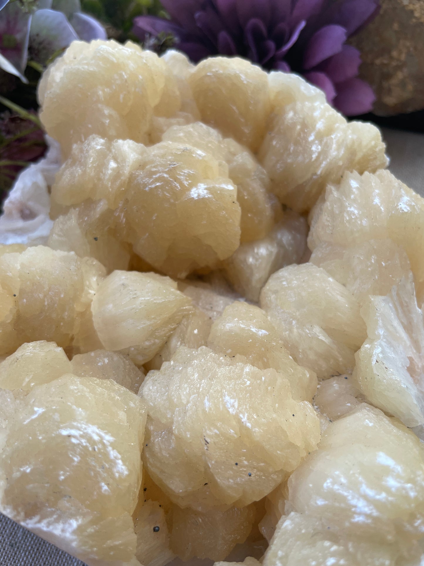 Stilbite cluster peach