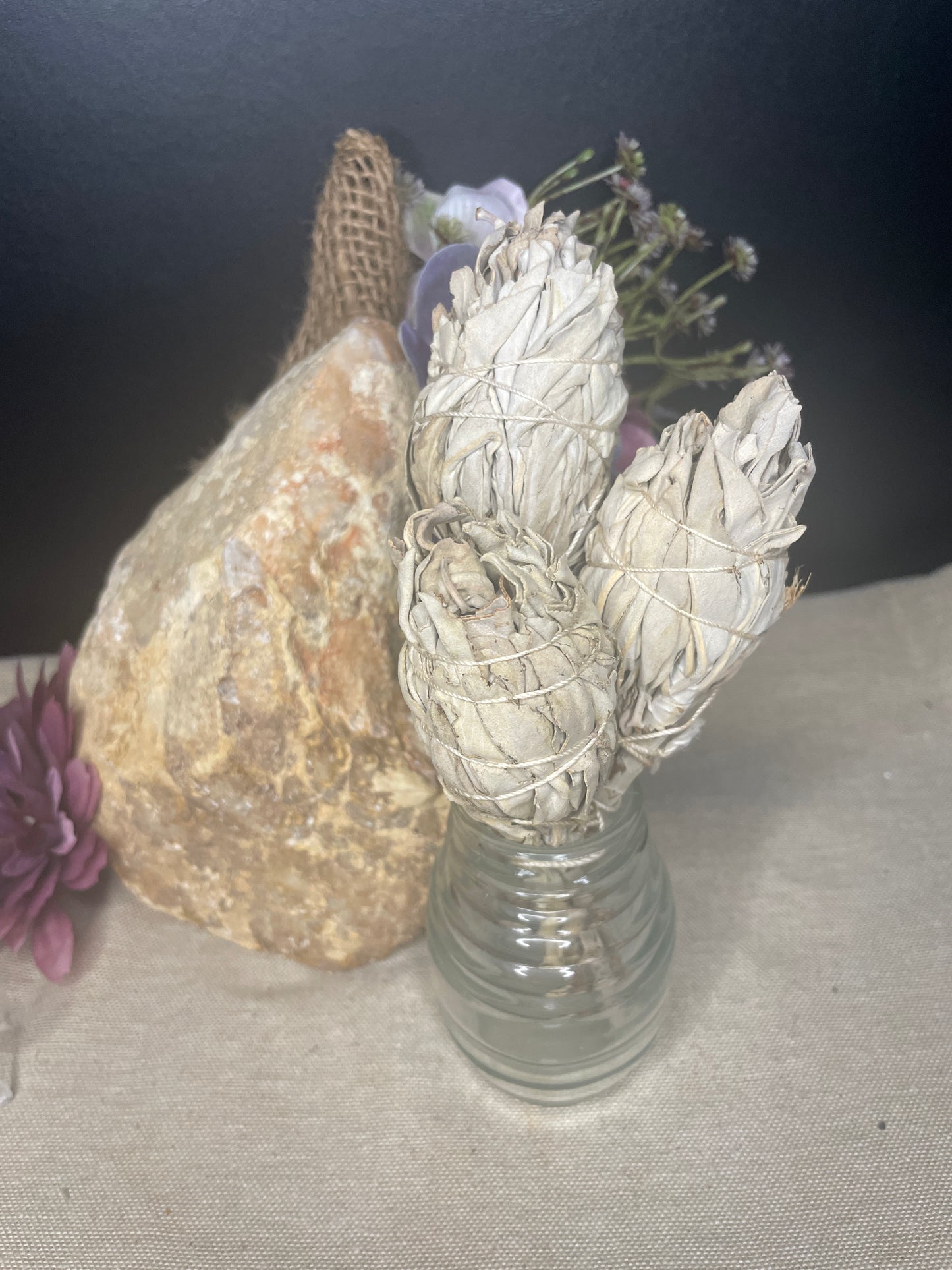 White sage smudge wand