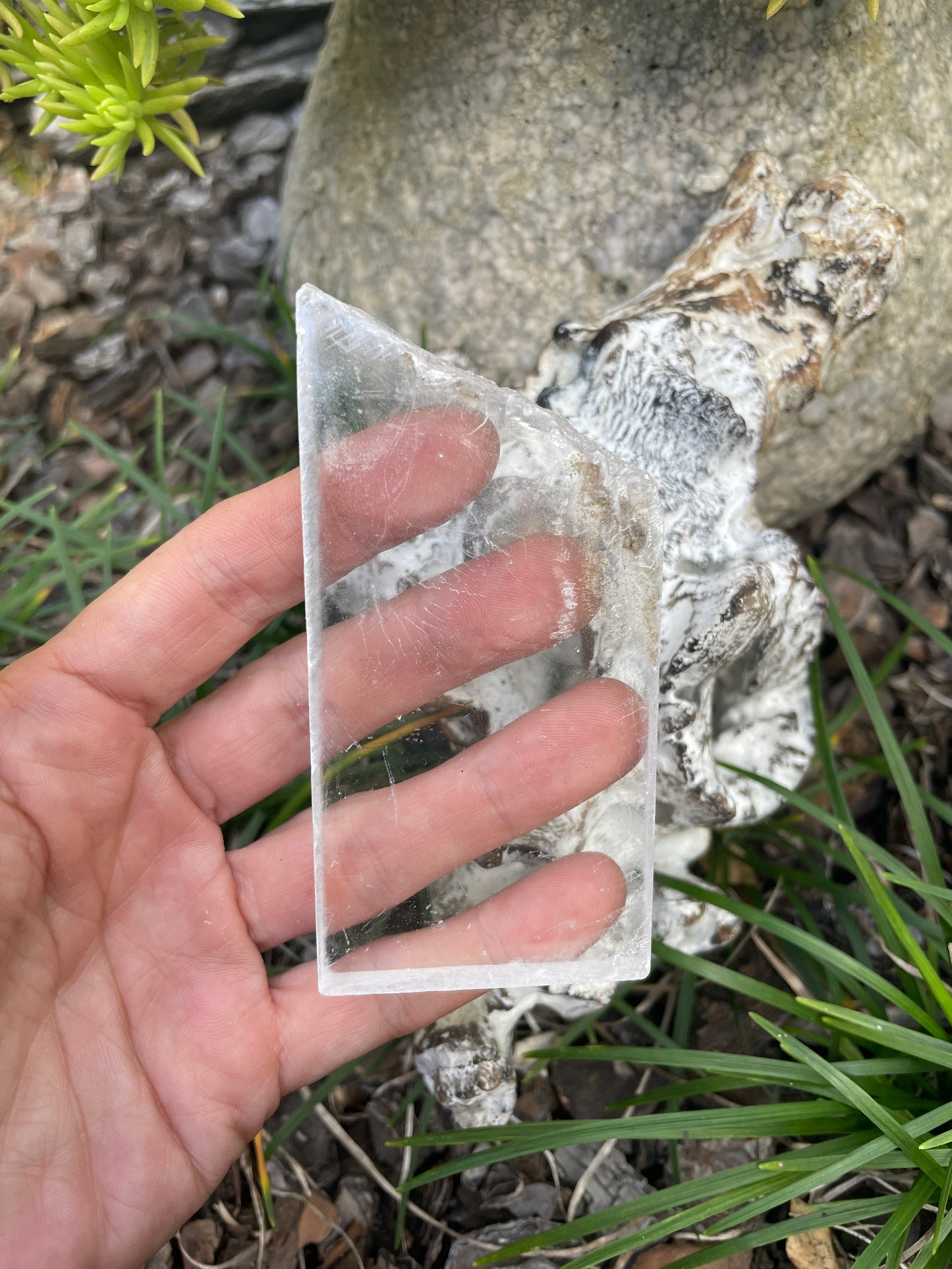 Real selenite slab
