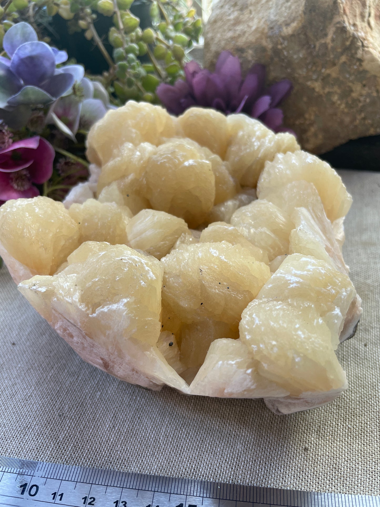 Stilbite cluster peach