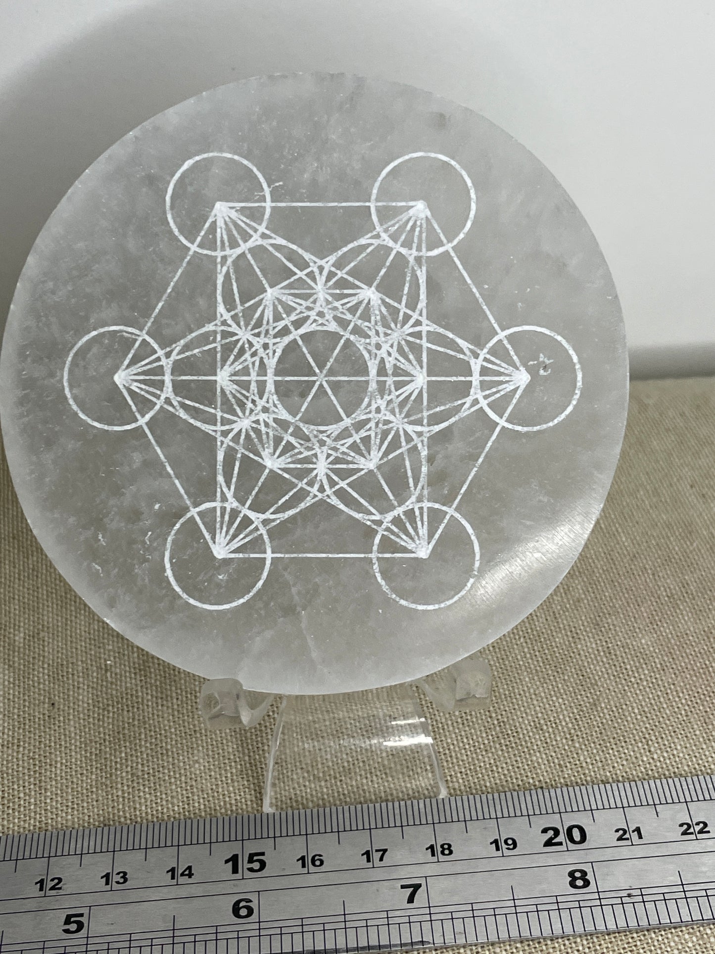 Engraved Selenite plate