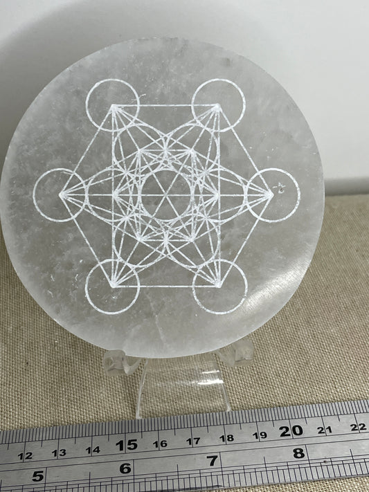Engraved Selenite plate