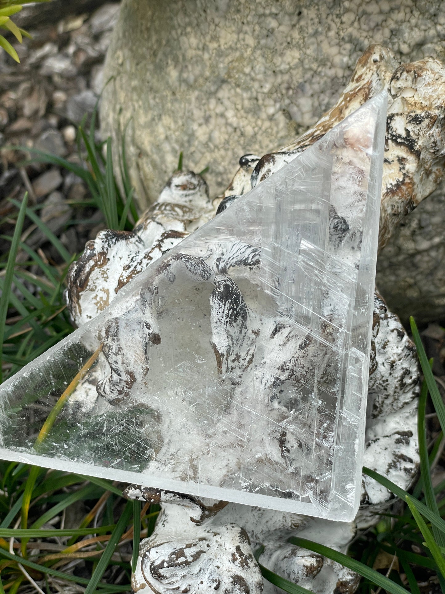 Real selenite slab