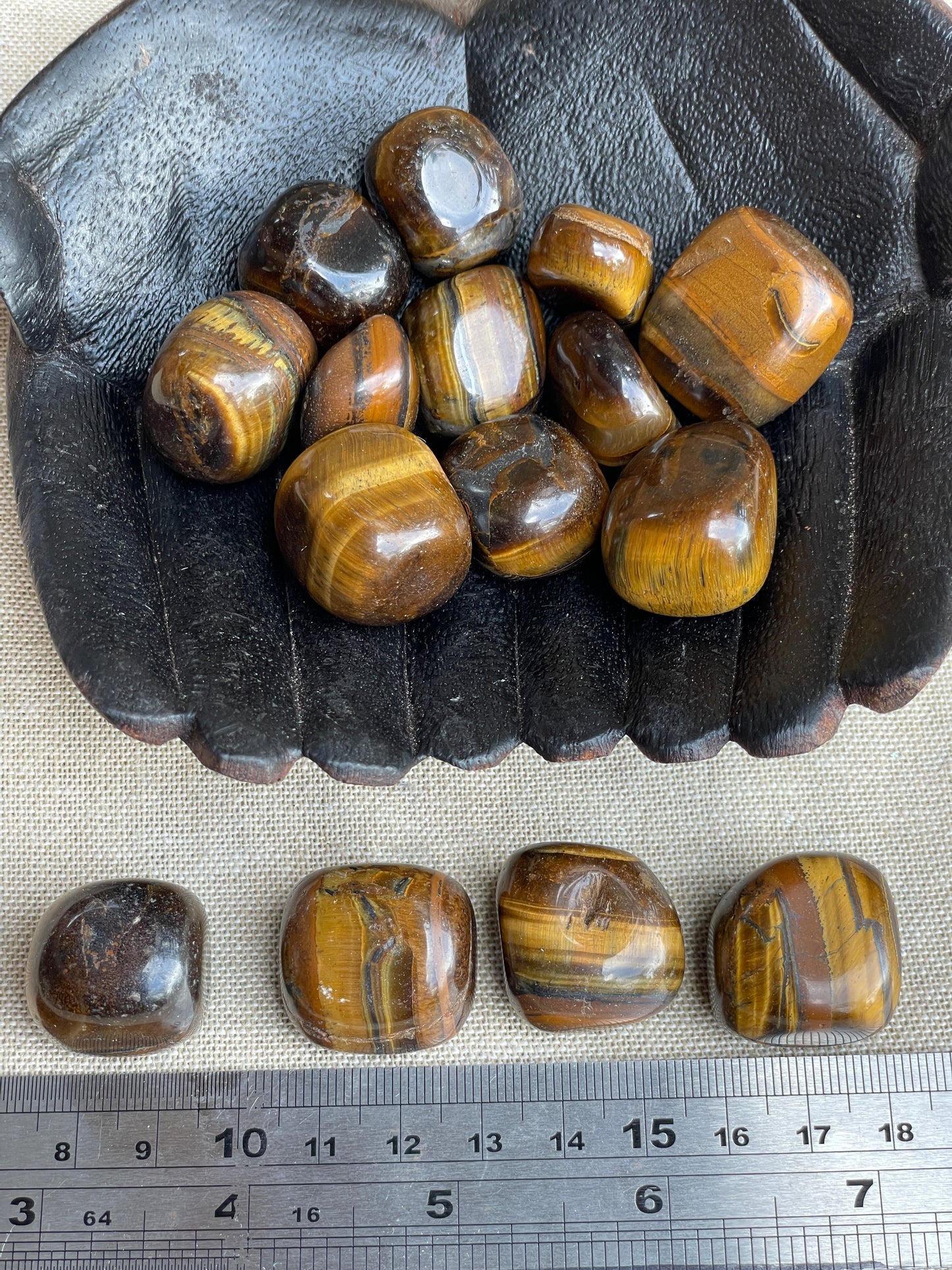 Tigers eye tumbles